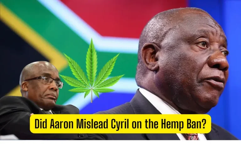 Health Minister Approved Hemp Food Ban Before SONA – But Why Was the President Left in the Dark