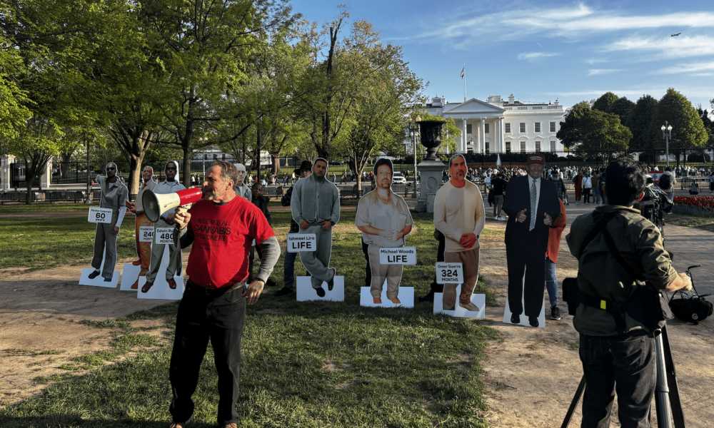 Former Marijuana Prisoners Who Got Clemency From Trump Hold Event Outside White House To Request Relief For Those Still Behind Bars - MEDCAN24