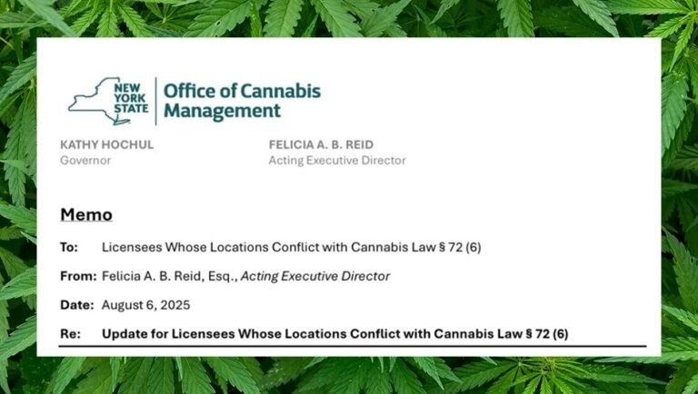 NY Head Cannabis Regulator Sends New Letter to Businesses Impacted by School Proximity Correction