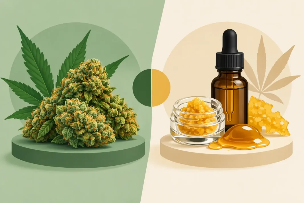 Cannabis Flower Versus Extracts Compared